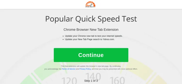 Screenshot QuickSpeedTest.net