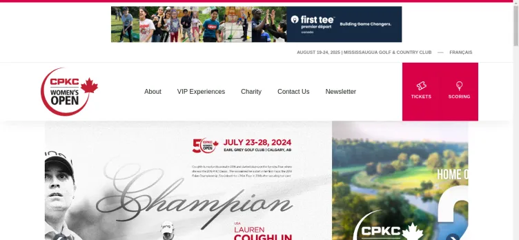 Screenshot CPKCWomensOpen.com