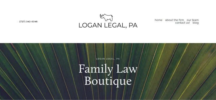 Screenshot LoganLegalFirm.com