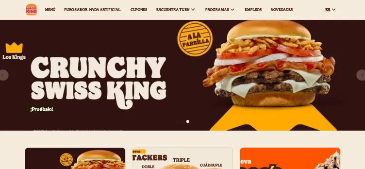 Screenshot BurgerKingPR.com