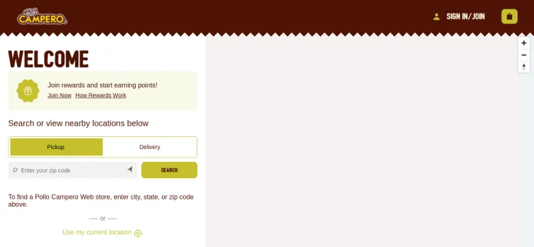 Screenshot order.campero.com