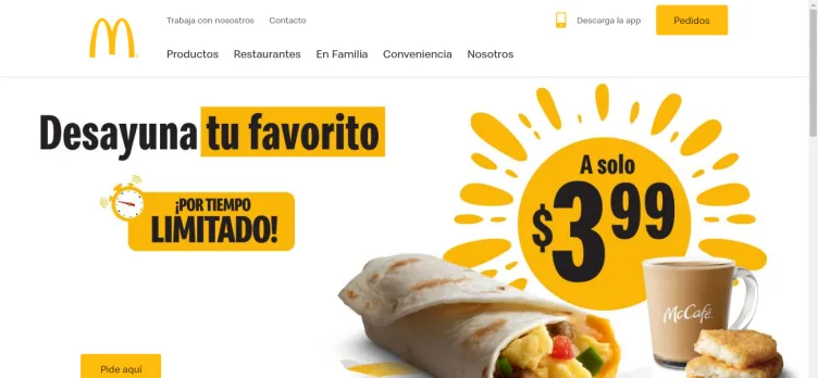 Screenshot McDonalds.com.pr