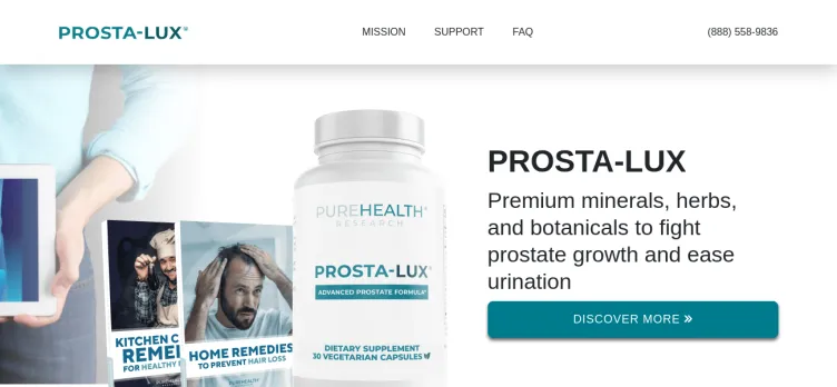 Screenshot prostaluxhelp.com