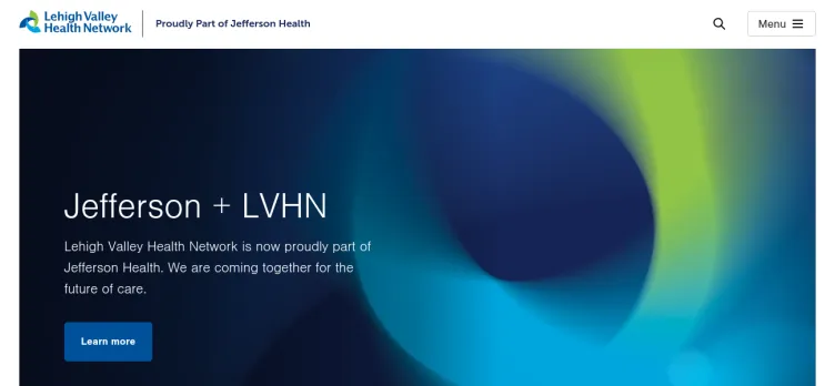 Screenshot LVHN.org