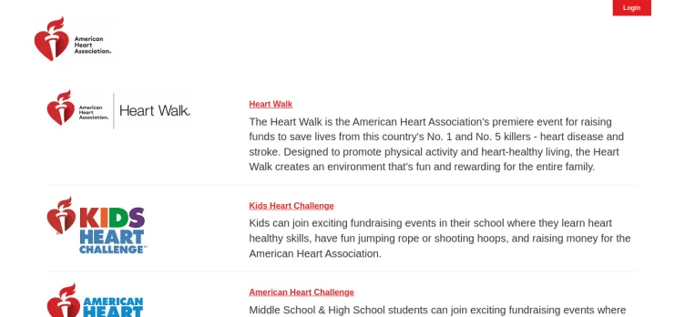 Screenshot Heart.org