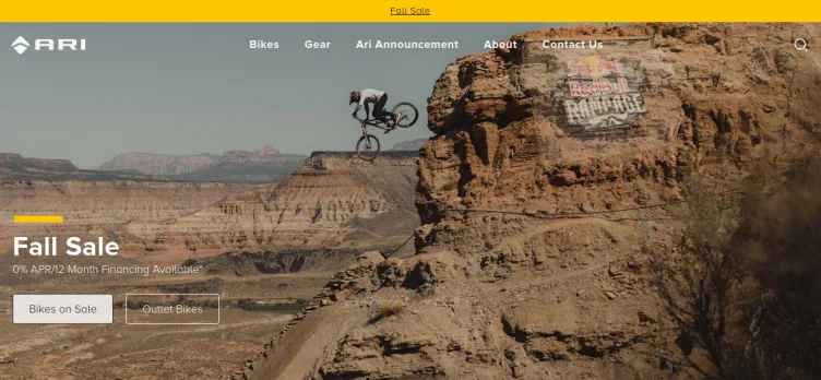 Screenshot Ari Bikes