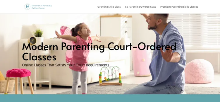 Screenshot Modern Parenting Solutions Psychological Services