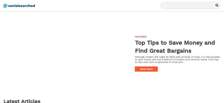 Screenshot SocialSearched.com