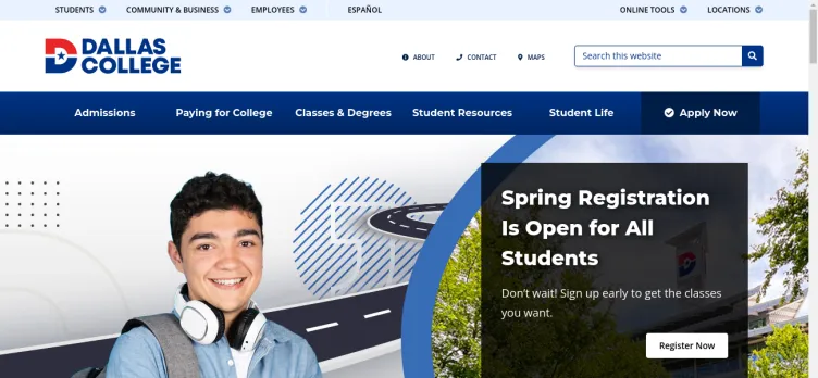 Screenshot Dallas College