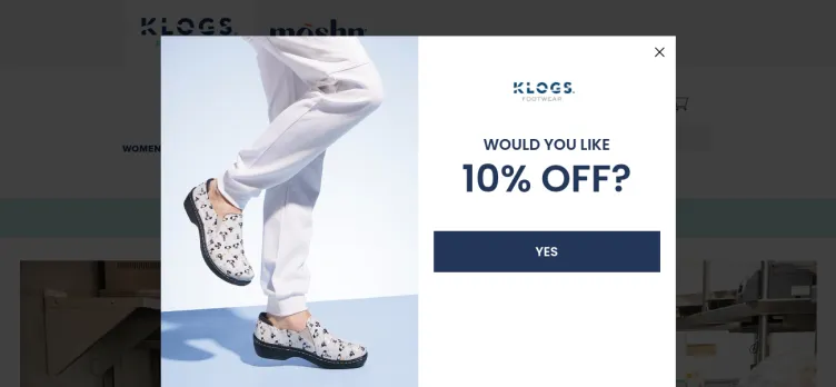 Screenshot Klogs Footwear