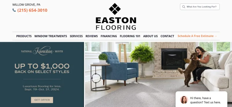 Screenshot Easton Flooring