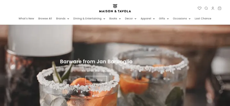 Screenshot Maison & Tavola