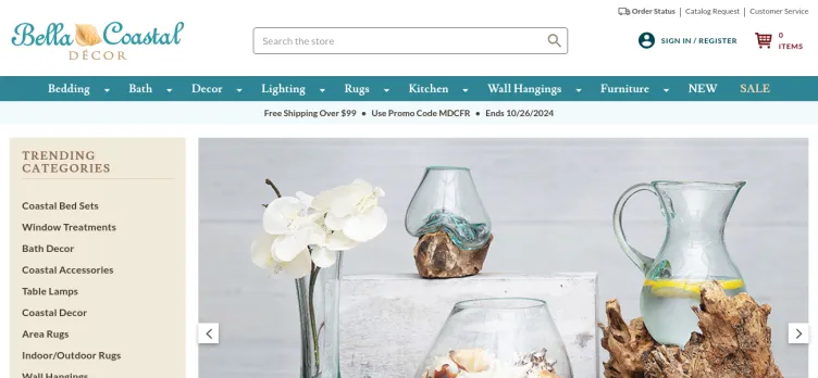 Screenshot Bella Coastal Decor