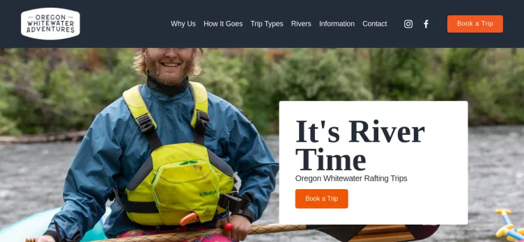 Screenshot OregonWhitewater.com