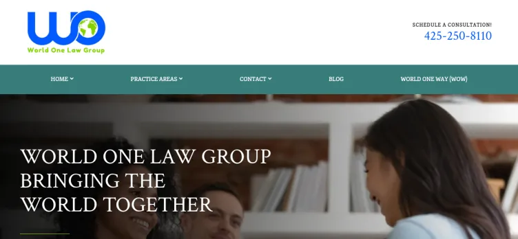 Screenshot World One Law Group