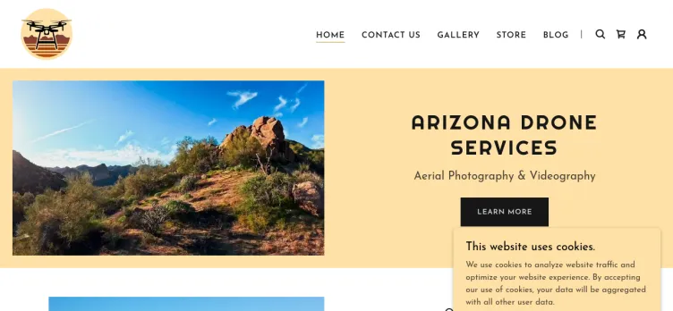 Screenshot Arizona Drone Services