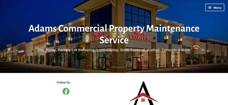 Screenshot Adams Commercial Property Maintenance Service