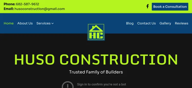 Screenshot Huso Construction