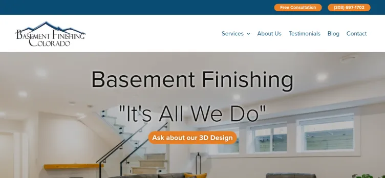 Screenshot BasementFinishingColorado.com