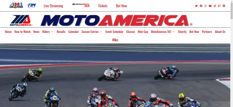 Screenshot MotoAmerica