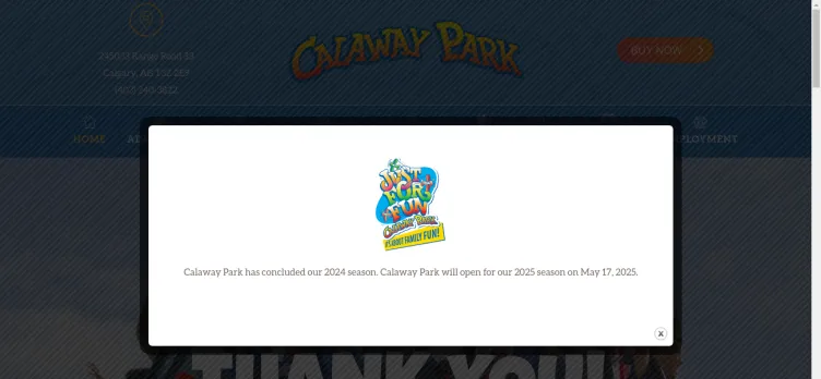 Screenshot CalawayPark.com