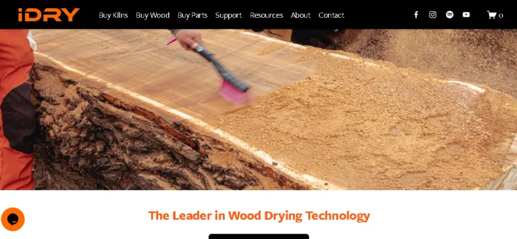 Screenshot IDryWood.com