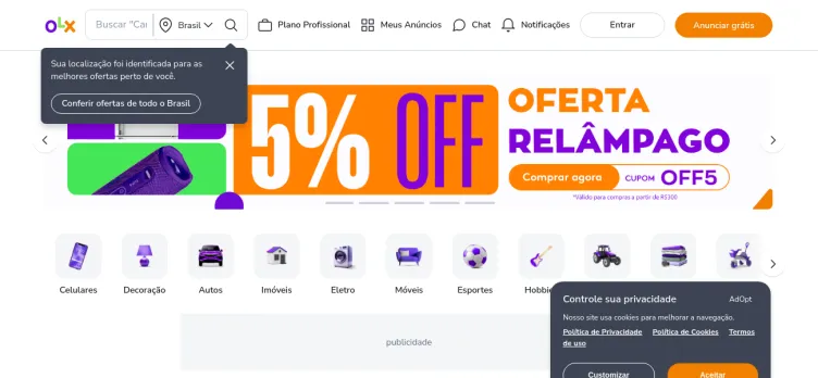 Screenshot OLX.com.br