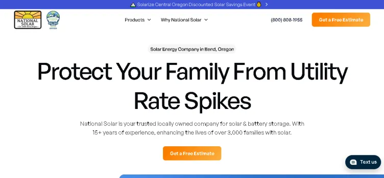 Screenshot National Solar USA