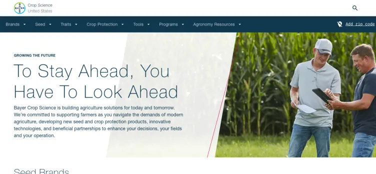 Screenshot Bayer Crop Science