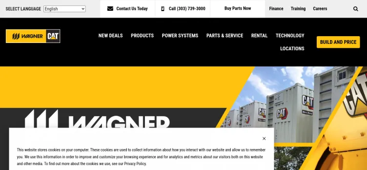 Screenshot WagnerEquipment.com