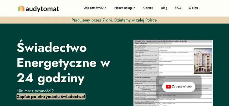 Screenshot Audytomat.com