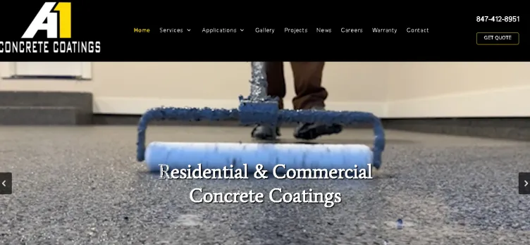 Screenshot A1 Concrete Coating