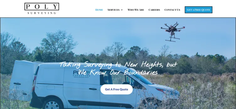Screenshot PolySurveying.com