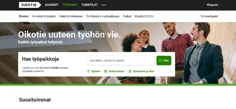 Screenshot Oikotie.fi