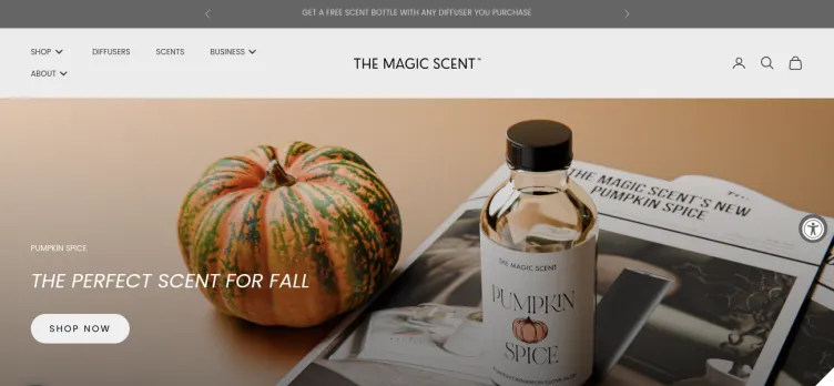 Screenshot TheMagicScent.com