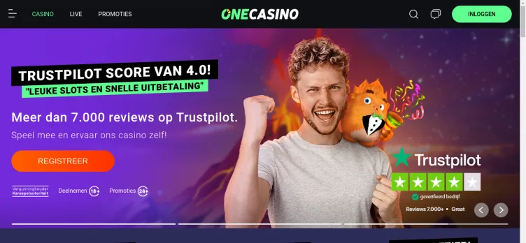 Screenshot OneCasino