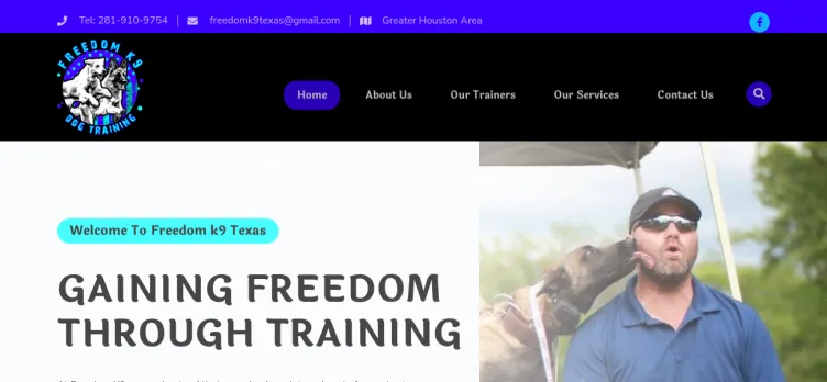 Screenshot Freedom-K9.com