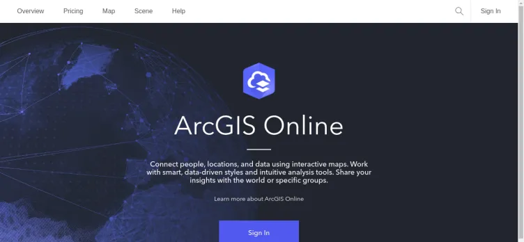 Screenshot ArcGIS.com