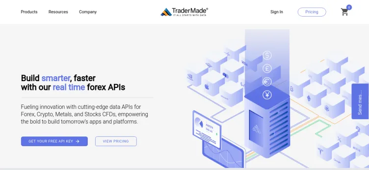 Screenshot TraderMade