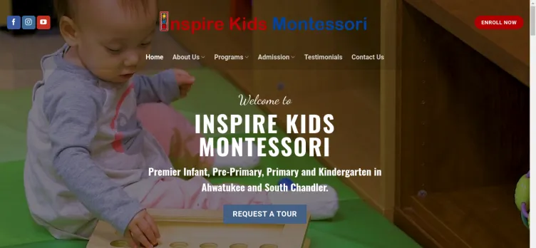 Screenshot Inspire Kids Montessori