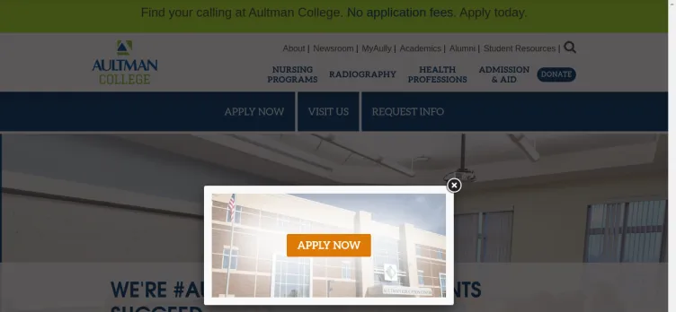 Screenshot Aultman College