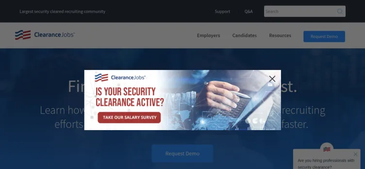 Screenshot ClearanceJobs