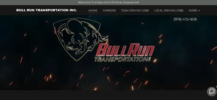 Screenshot BullRunTransportation.com