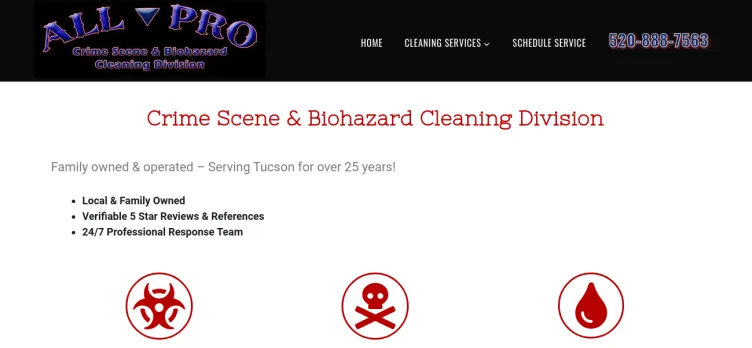 Screenshot Tucson Blood Cleanup