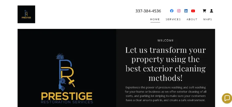 Screenshot Prestige Restoration Service