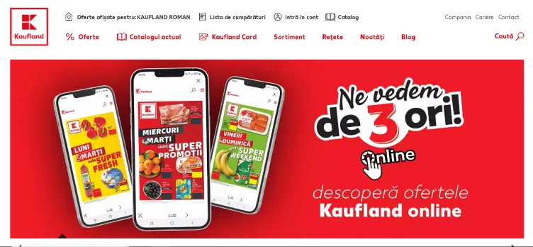 Screenshot Kaufland.ro