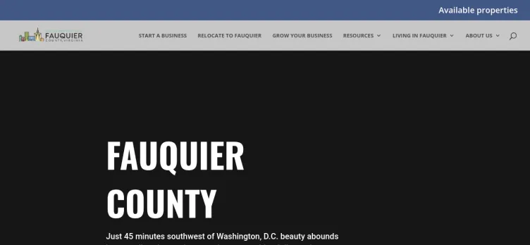 Screenshot Fauquier Business