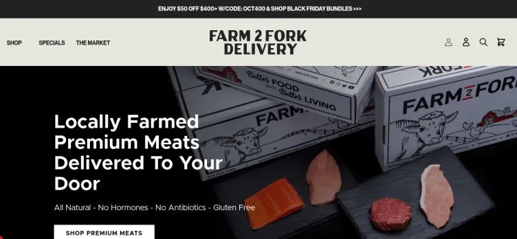 Screenshot Farm2ForkDelivery.ca