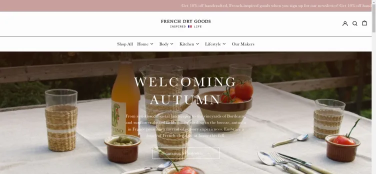 Screenshot French Dry Goods