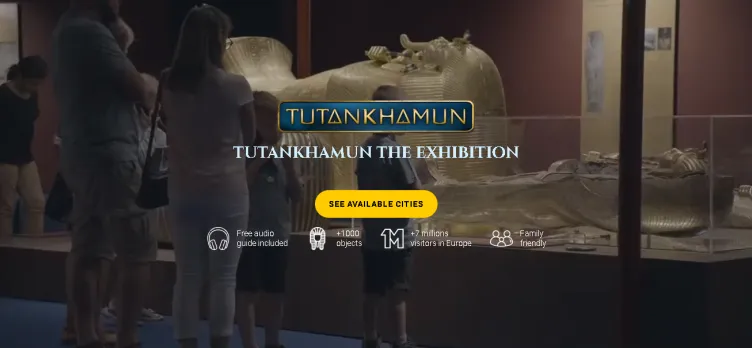 Screenshot TutankhamunExpo.com